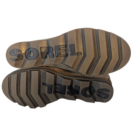 Sorel tan wedge high heel lace-up boot - Picture 7 of 12